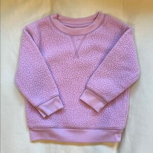 12M Cat & Jack Lilac Fleece Pullover